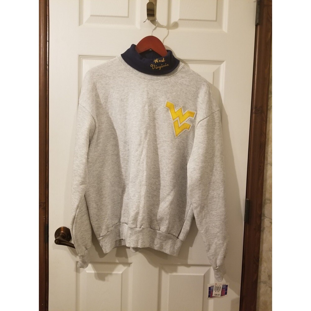 Size L Off the Beach vintage NWT gray embroidery west Virginia sweatshirt...